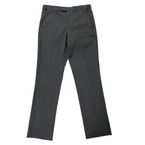 American Airlines by Twinhill Dress Pants Mens 32x32 Dark Gray Wool Slim Fit